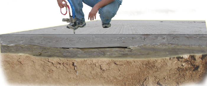 slabjacking concrete with polyurethane